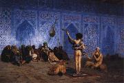 Jean - Leon Gerome The Snake Charmer oil painting artist